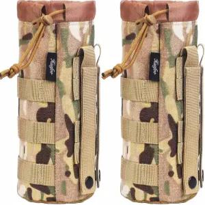 하푸 몰 물병 홀더 업그레이드된 1000D 나일론 전술 파우치 스포츠 가방 하단 메쉬 안감 수분 공급 캐리어