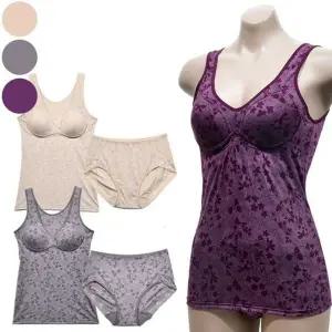 [하프클럽/]미코디 꽃무늬 나염 노와이어 몰드 브라런닝 팬티세트