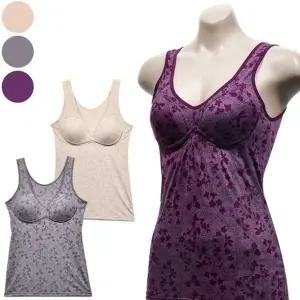 [하프클럽/](미코디) 꽃무늬 나염 노와이어 몰드 여성 브라런닝