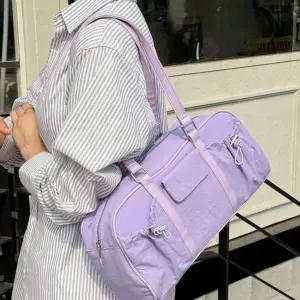 [하프클럽/]나일론 캐주얼 숄더백 여자 보스턴백 여행 가방