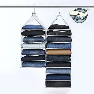 옷 정리 수납 오거나이저 다용도 행잉 정리함