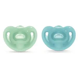 누크 아기 쪽쪽이 노리개젖꼭지 2단계 그린 블루 세트 BNS