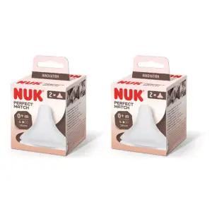 누크 신생아 분유 모유 수유 젖꼭지 교체용 S 2개입X2 BNS