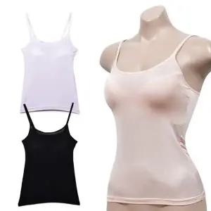 [하프클럽/]편안한 착용감 쾌적한 인견 여성 브라캡 끈 브라런닝