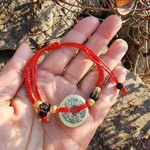 구리 엽전 길이조절 끈팔찌 카운터