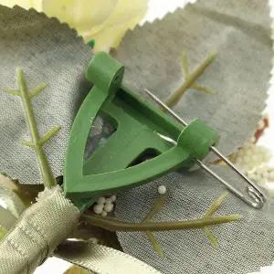 부토니에 브로치 웨딩 아이보리 신랑코사지