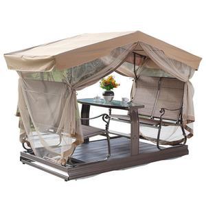 야외 흔들 테이블 정원 흔들의자 발코니 스윙 카키 그네의자 공원