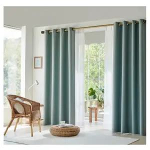 누보데코 암막 커튼 사계절 아일렛 형상 민트 360x235 BNS