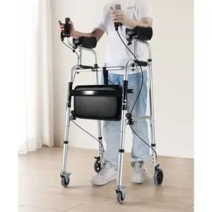 노인보행기 접이식 어르신 휴대용 걸음 실버카 보행기