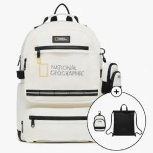 내셔널지오그래픽 책가방 백팩 새학기 옵티머스 흰색 BNS