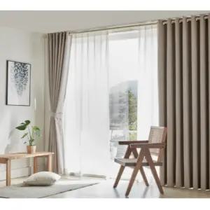 누보데코 암막 커튼 침실 아일렛 형상 베이지 480x235 BNS