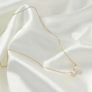 [하프클럽/]목걸이 골드 여성 실버925 진주 체인