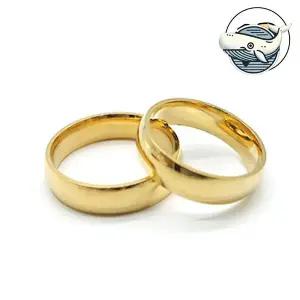 세련된 골드 써지컬스틸 티타늄반지 커플링