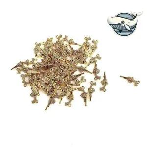 골드 리볼버 키링 악세서리 펜던트 악세사리