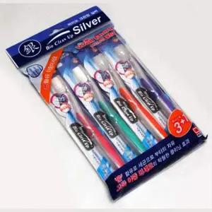 4P 구강케어 이중미세모 실버칫솔 보건소칫솔 부드러