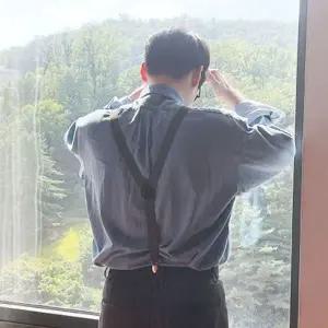 [하프클럽/]유니크패션멜빵 컬러 멜빵 성인용 회색