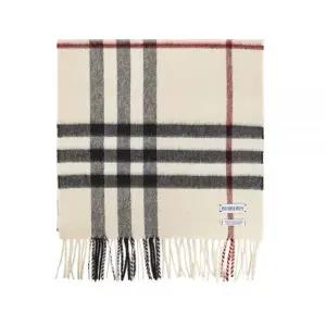 [버버리] 26SS 자이언트 체크 캐시미어 머플러 스톤 8077884 155020149