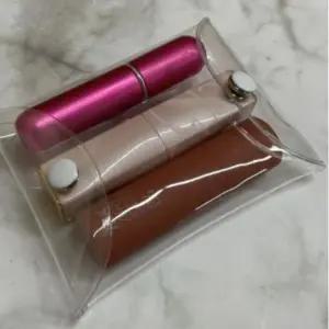 [하프클럽/]투명양치가방 똑딱이 투명 PVC 파우치 중형