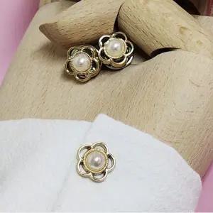 [하프클럽/]포인트브로치 스몰 포인트 브로치 세트 진주플라워
