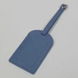 [하프클럽/]페이크레더네임택 골프백 캐리어 커버형 네임택 블루