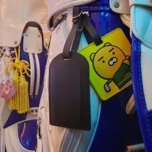 [하프클럽/]골프네임택 골프백 캐리어 커버형 네임택 블랙