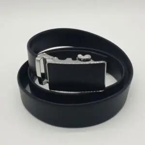 [하프클럽/]가죽자동허리띠 심플블랙 버클 가죽 자동벨트