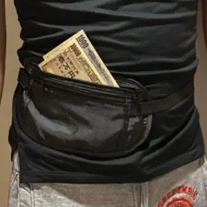 [하프클럽/]복대벨트 소매치기방지 여행용 복대 가방 블랙