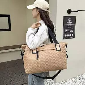 [하프클럽/]여성 캐주얼 퀼팅 보스턴 숄더가방 여행 빅백