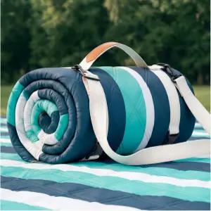 RYCHIC 방수 피크닉 담요 해변 야외 캠핑 매트 초대형 접이식 귀여운 빅 트래블 필수 액세서리 선물 공원