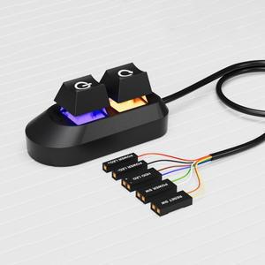 2M 데스크탑 컴퓨터 전원 버튼 기계식 키 스위치 외부 공급 장치 온오프 PC 케이스용 재시작