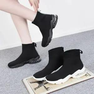 [하프클럽/다잇템]여자 코지 키높이 양말 워킹화 클래식 스니커즈