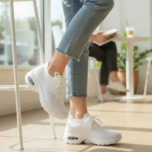 여자 통기성 스웨터 경량 폭신한 시즌리스 에어쿠션 클래식 운동화