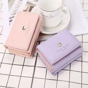 [하프클럽/]여자 데일리 심플 하트 동전지갑 수납 반지갑