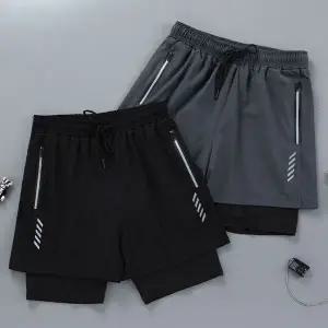 [하프클럽/]남성 2컬러 일체형 투인우너 트레이닝 숏팬츠 반바지