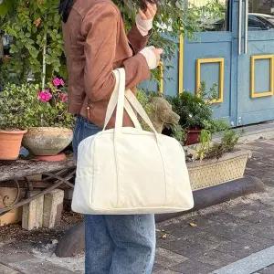 [하프클럽/]여성 심플 보스턴 토트백 캐주얼 데일리 가방