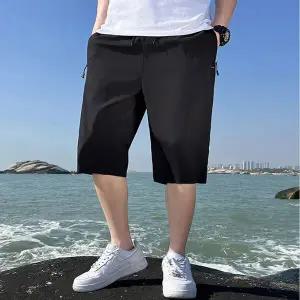 [하프클럽/]남자 여름 반바지 5부 쿨 아이스 밴딩팬츠 2컬러