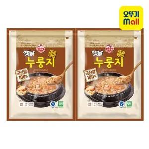 [오뚜기][본사직영] 오뚜기 옛날 구수한 끓여먹는 누룽지 국산 900g 2개
