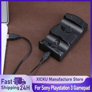 [호환품]PS3/PS3 무브 컨트롤러용 USB 고속 충전 도크 수직 스테이션 소니호환 플레이스테이션 3 게임패드
