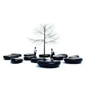 조약돌벤치 공원의자 옥외스툴 휴게실가구 로비 라운지 조경시설 관광지