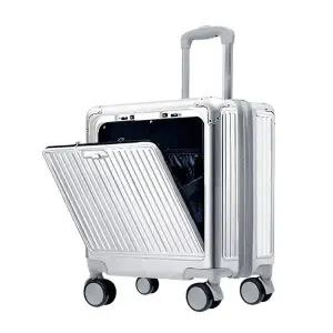 [하프클럽/]프론트오픈 기내용 하드캐리어 4바퀴 수납 여행 가방