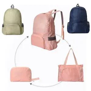 [하프클럽/]3단 접이식 배낭 2way 백팩 도트백 초경량 등산 여행