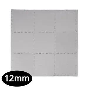 [콩심팥심]31x31cm 12mm 퍼즐 그레이 운동매트 홈트레이닝 9개