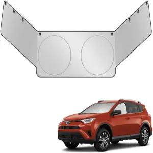 자동차 앞유리 전면 및 측면 창문 그늘막 선바이저 차단기 열 자외선 액세서리 보호기(중간 크기 61x