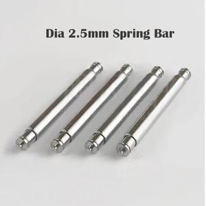 호환품2/4PCS 직경 2.5mm 지방 스프링 바는 18m 20mm 스트랩 링크 핀 SKX007 참치 6105 시계 밴드