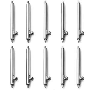 호환품10pcs 퀵 릴리스 핀 스마트 호환 시계 용 1.5mm 직경 밴드 18/20/22/24mm 스트랩 스프링 바 액세서리