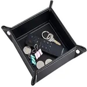 남성용 야피시 키 접시 볼 포켓용 입구 캐치올 홀더 침대 옆 테이블 발렛 트레이