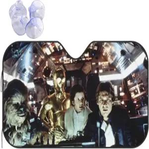 자동차 차양용 재미있는 윈드실드 자외선 차단 실내 51 x 27.5 차량을 시원하게 유지하세요