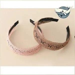 여성 빈티지 레이스 헤어밴드 머리띠 니트헤어밴드 얇은머리띠