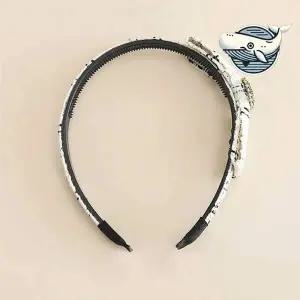 큐빅 장식 트위드 헤어밴드 빈티지 스타일 여성 얇은머리띠