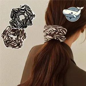 트렌디한 곱창 헤어밴드 패턴 여성용 헤어